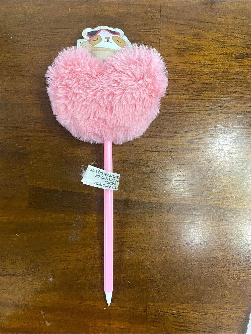 SOLD SOLD SOLD Pink Plush Topper Pen